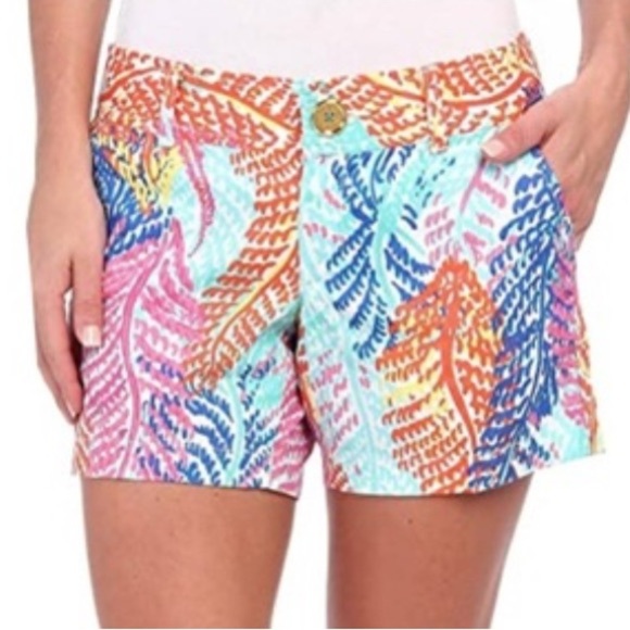 Lilly Pulitzer Pants - Lilly Pulitzer Callahan Shorts - Bright Coral Reef